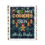 Personalized Gift Tartan Plaid Blanket Clan Hardy With Christmas Cookie Baking Crew Christmas Gift Blanket, Plaid Blanket, Christmas Fleece Blanket, Christmas Blanket, Tartan Blanket, Scottish Blanket, Scotland Blanket, Family Name Blanket, Custom Blanket, Personalized Blanket