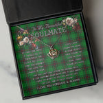 To My Beautiful Soulmate Necklace In Your Eyes I Have Found My Home Clan Kinnear Tartan Crown Pendant Necklace