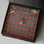 To My Beautiful Soulmate Necklace In Your Eyes I Have Found My Home Clan Stewart Stuart of Bute Tartan Crown Pendant Necklace