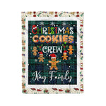 Personalized Gift Tartan Plaid Blanket Clan Kay With Christmas Cookie Baking Crew Christmas Gift Blanket, Plaid Blanket, Christmas Fleece Blanket, Christmas Blanket, Tartan Blanket, Scottish Blanket, Scotland Blanket, Family Name Blanket, Custom Blanket, Personalized Blanket