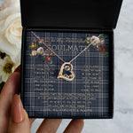 To My Beautiful Soulmate Necklace In Your Eyes I Have Found My Home Clan Navy Formal Dress Tartan Forever Love Necklace