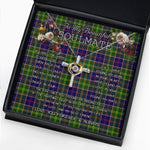 To My Beautiful Soulmate Necklace In Your Eyes I Have Found My Home Clan Ayrshire Tartan Cross Dancing Necklace