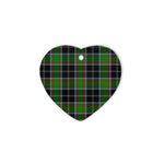 Webster Tartan Heart Ornaments, Christmas Tree Ornament, Plaid Christmas Ornaments, Ceramic Heart Christmas Tree Decoration, Christmas Ornament, Plaid Ornament, Tartan Ornament, Buffalo Plaid Ornament