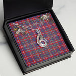 To My Beautiful Soulmate Necklace In Your Eyes I Have Found My Home Clan Galloway Red Tartan Rising Phoenix Necklace
