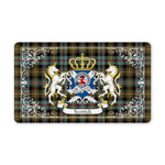 Doormat - Welcome Mat Scottish Farquharson Weathered Clan Badge Tartan Door Mat, Plaid Doormat