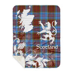 Sherpa Blanket - Tartan Blanket Thistle and Lion Scottish Clan Anderson Modern Plaid Blanket, plaid sherpa blanket queen,purple sherpa blanket,queen sherpa blanket,queen size sherpa blanket,red sherpa blanket,scottish tartan blankets,sherpa blanket,sherpa christmas blanket