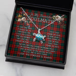 Sea Turtle Necklace To My Beautiful Soulmate Necklace In Your Eyes I Have Found My Home Clan Carr Tartan Blue Turtle Necklace