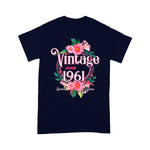 Womens Birthday Gift Born In June 1961 Flowers Birthday Gift Birthday Shirt 60th birthday gifts - Scotstee Shop