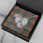 Rising Phoenix Necklace - Valentine Necklace Clan Wilson Tartan Gift for Girlfriend, Gift for My Wife Rising Phoenix Necklace