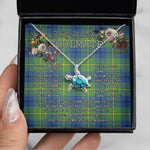 Sea Turtle Necklace To My Beautiful Soulmate Necklace In Your Eyes I Have Found My Home Clan Johnston Ancient Tartan Blue Turtle Necklace, Valentine Necklace Gift for Girlfriend Clan Mitchell Ancient Tartan Sunflower Pendant Necklace, Scottish Tartan Jewelry, valentine necklace, necklace girlfriend, necklace for wife, cute necklaces for girlfriend, jewelry for girlfriend, to my soulmate necklace, to my future wife necklace