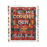 Personalized Gift Tartan Plaid Blanket Clan Chisholm Ancient With Christmas Cookie Baking Crew Christmas Gift Blanket, Plaid Blanket, Christmas Fleece Blanket, Christmas Blanket, Tartan Blanket, Scottish Blanket, Scotland Blanket, Family Name Blanket, Custom Blanket, Personalized Blanket