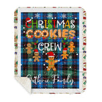 Personalized Gift Tartan Plaid Blanket Clan Guthrie Ancient With Christmas Cookie Baking Crew Christmas Gift Sherpa Blanket, tartan sherpa blanket,buffalo plaid sherpa blanket,christmas sherpa blanket,Christmas Throw Blanket,green plaid sherpa blanket,green sherpa blanket