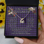 To My Beautiful Soulmate Necklace In Your Eyes I Have Found My Home Clan Horsburgh Tartan Wishbone Dancing Necklace