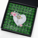 Gift For My Beautiful Girlfriend Necklace Valentine Necklace Clan Arthur Tartan Cross Dancing Necklace Scottish Tartan Jewelry