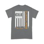 Scotstee Shop - The Land Cleveland With CLE American Flag 4th Of July Shirt Cleveland Shirts