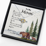 Cross Dancing Necklace - Mom Necklace, To My Mom I Love You To The Moon and Back Necklace, Gift For Mom Birthday Necklace