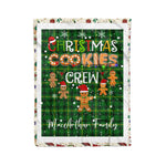 Personalized Gift Tartan Plaid Blanket Clan MacArthur With Christmas Cookie Baking Crew Christmas Gift Blanket, Plaid Blanket, Christmas Fleece Blanket, Christmas Blanket, Tartan Blanket, Scottish Blanket, Scotland Blanket, Family Name Blanket, Custom Blanket, Personalized Blanket