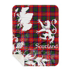 Sherpa Blanket - Tartan Blanket Thistle and Lion Scottish Clan Belshes Plaid Blanket, plaid sherpa blanket queen,purple sherpa blanket,queen sherpa blanket,queen size sherpa blanket,red sherpa blanket,scottish tartan blankets,sherpa blanket,sherpa christmas blanket