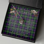 To My Beautiful Soulmate Necklace In Your Eyes I Have Found My Home Clan Malcolm Tartan Crown Pendant Necklace