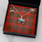 Sea Turtle Necklace To My Beautiful Soulmate Necklace In Your Eyes I Have Found My Home Clan Livingstone Modern Tartan Blue Turtle Necklace