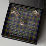 To My Beautiful Soulmate Necklace In Your Eyes I Have Found My Home Clan Clelland Tartan Crown Pendant Necklace