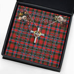 To My Beautiful Soulmate Necklace In Your Eyes I Have Found My Home Clan MacDuff Modern Tartan Cross Dancing Necklace