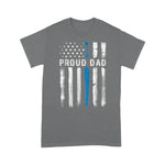 Scotstee Shop - Thin Blue Line Proud Dad Police Family 4th Of July Shirt Blue Line Flag Shirts Police Mom Shirts