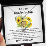 Sunflower Pendant Necklace - Mom Necklace Gift - You Are Appreciated Necklace, Gift For Her, Mother's Day Gift To My Mom Necklace