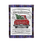 Tartan Blanket Vintage Red Truck with Christmas Tree Family Scottish Clan Dunlop Modern plaid blanket, red plaid blanket, buffalo plaid blanket, green plaid blanket, plaid fleece blanket, blue plaid blanket, red tartan blanket, tartan plaid blanket, black and white plaid blanket, , christmas plaid blanket, orange plaid blanket, tartan plaid throw blanket, pink plaid blanket, brown plaid blanket, buffalo check blanket