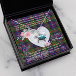 Sea Turtle Necklace Gift for My Beautiful Girlfriend Valentines Necklace Clan Cameron Of Erracht Modern Tartan Blue Turtle Necklace