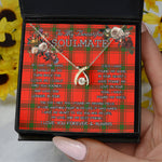 To My Beautiful Soulmate Necklace In Your Eyes I Have Found My Home Clan Darroch Tartan Wishbone Dancing Necklace