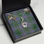 To My Beautiful Soulmate Necklace In Your Eyes I Have Found My Home Clan Wishart Hunting Tartan Rising Phoenix Necklace