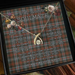 To My Beautiful Soulmate Necklace In Your Eyes I Have Found My Home Clan Murray Of Atholl Weathered Tartan Wishbone Dancing Necklace
