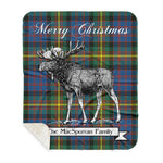 Scotstee Shop Plaid Tartan Blanket With Moose Clan MacSporran Plaid Blanket, plaid blanket australia,plaid blanket canada,plaid christmas blanket,plaid fleece sherpa blanket,plaid sherpa blanket canada,plaid sherpa blanket lipstick,plaid sherpa blanket pink,plaid sherpa blanket queen