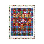 Personalized Gift Tartan Plaid Blanket Clan Spalding With Christmas Cookie Baking Crew Christmas Gift Blanket, Plaid Blanket, Christmas Fleece Blanket, Christmas Blanket, Tartan Blanket, Scottish Blanket, Scotland Blanket, Family Name Blanket, Custom Blanket, Personalized Blanket