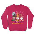 Gnomes Happy Hallothanksmas Halloween And Merry Christmas Womens Halloween Sweatshirts, Halloween Sweatshirt Plus Size - Scotstee Shop