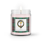 Soy Wax Candle - Buffalo Plaid Candle Clan Crest Badge Chisholm Hunting Ancient Tartan Plaid Soy Wax Candle, oil candle, candle handmade, wax candle, soy wax, nature wax, natural soy wax, natural soy candles, natural candle