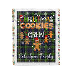 Personalized Gift Tartan Plaid Blanket Clan Colquhoun Modern With Christmas Cookie Baking Crew Christmas Gift Blanket, Plaid Blanket, Christmas Fleece Blanket, Christmas Blanket, Tartan Blanket, Scottish Blanket, Scotland Blanket, Family Name Blanket, Custom Blanket, Personalized Blanket