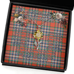 To My Beautiful Soulmate Sunflower Necklace In Your Eyes I Have Found My Home Clan MacFarlane Ancient Tartan Jewelry For Girlfriend, Tartan Sunflower Pendant Necklace, Scottish Tartan Jewelry, valentine necklace, necklace girlfriend, necklace for wife, cute necklaces for girlfriend, jewelry for girlfriend, to my soulmate necklace, to my future wife necklace