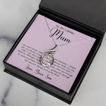 Gift For Mom From Son To My Caring Mum Necklace, Gift For Mother's Day Phoenix Rising Necklace