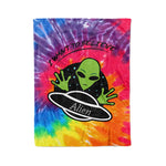 Scotstee Shop - Scotstee Shop Blanket Alien - I Want To Believe Hippie Rainbow Fleece Blanket