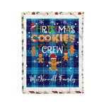 Fleece Blanket - Personalized Gift Tartan Plaid Blanket Clan McKerrell With Christmas Cookie Baking Crew Christmas Gift Fleece Blanket