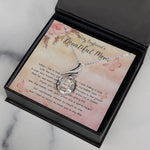 To My Boyfriend's Beautiful Mom Necklace - The Boy You Raised Into An Incredible Man - Necklace Gift For Boyfriend's Mom, Mother's Day Phoenix Rising Necklace