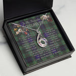 To My Beautiful Soulmate Necklace In Your Eyes I Have Found My Home Clan Monteith Modern Tartan Rising Phoenix Necklace