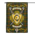 House Flag - Brisbane Irish Shield Celtic Cross Tartan Garden Flag St Patrick's Day Garden Flag