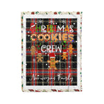 Personalized Gift Tartan Plaid Blanket Clan Norwegian With Christmas Cookie Baking Crew Christmas Gift Blanket, Plaid Blanket, Christmas Fleece Blanket, Christmas Blanket, Tartan Blanket, Scottish Blanket, Scotland Blanket, Family Name Blanket, Custom Blanket, Personalized Blanket