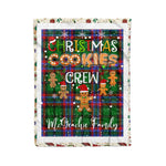 Fleece Blanket - Personalized Gift Tartan Plaid Blanket Clan McGeachie With Christmas Cookie Baking Crew Christmas Gift Fleece Blanket