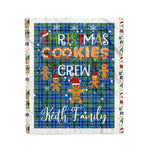 Personalized Gift Tartan Plaid Blanket Clan Keith With Christmas Cookie Baking Crew Christmas Gift Blanket, Plaid Blanket, Christmas Fleece Blanket, Christmas Blanket, Tartan Blanket, Scottish Blanket, Scotland Blanket, Family Name Blanket, Custom Blanket, Personalized Blanket