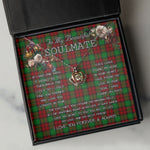 To My Beautiful Soulmate Necklace In Your Eyes I Have Found My Home Clan Kerr Modern Tartan Crown Pendant Necklace