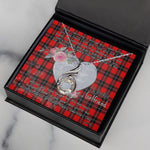 Rising Phoenix Necklace - Valentine Necklace Clan Ramsay Tartan Gift for Girlfriend, Gift for My Wife Rising Phoenix Necklace